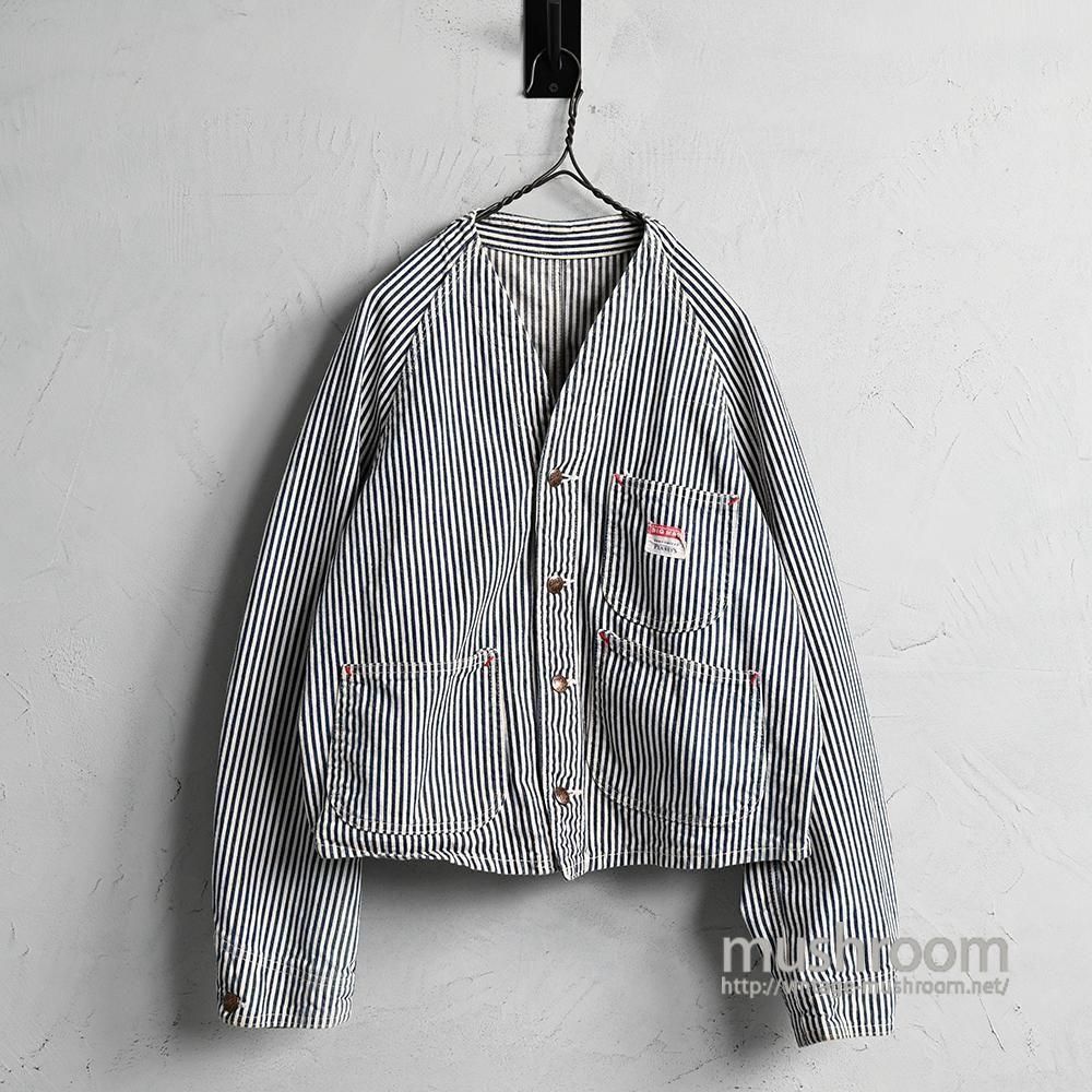 BIG MAC HICKORY STRIPED ENGINEER WORK JACKET（Around 1950'S/VERY