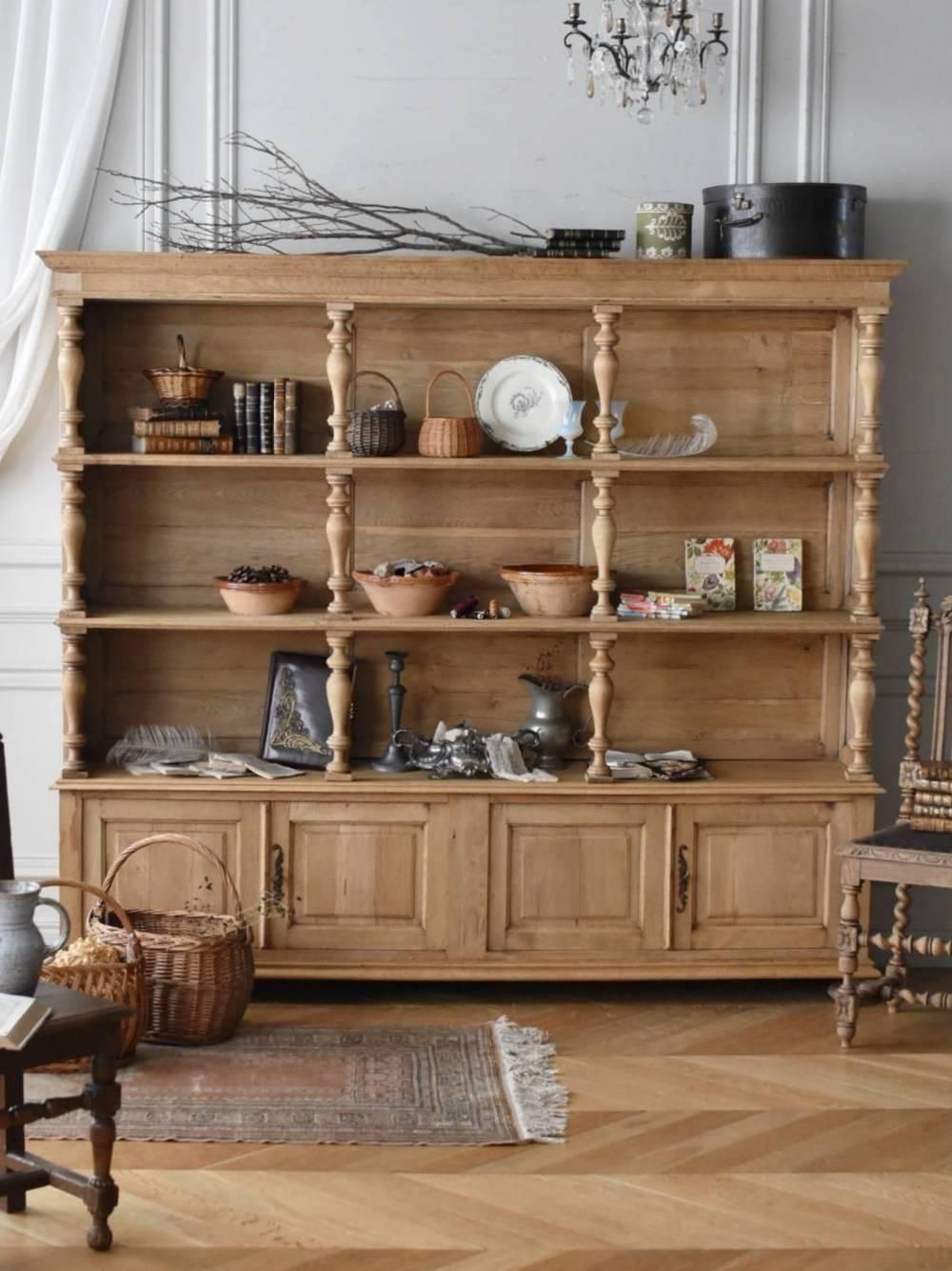 フレンチキャビネット.10 フランスアンティーク家具 オープンシェルフ