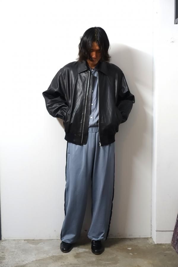 ssstein(シュタイン)/LEATHER ZIP SHORT JACKET/BLACK CONCRETE RIVER