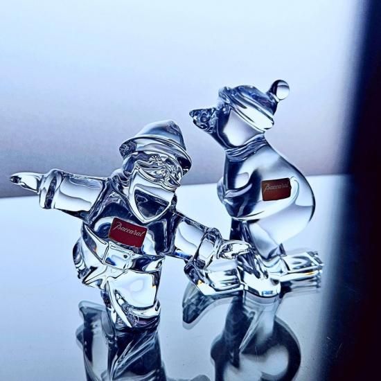 輝くオールドバカラ くまのクリスタルオブジェ【1936年以降