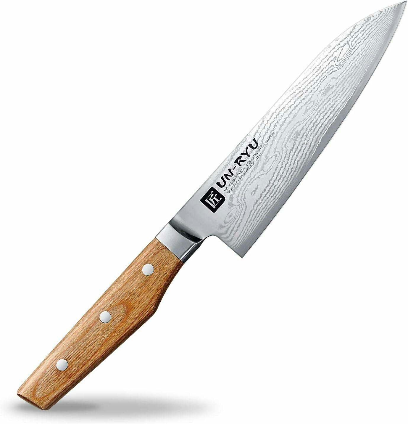 日本製】匠 UN-RYU 雲竜 木柄 牛刀210mm UNR-05／包丁シリーズ・URUSHI
