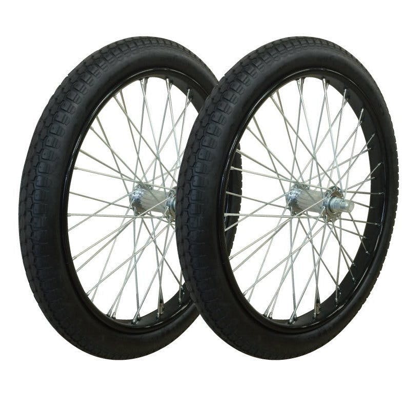 26x2 1/2タチホ リヤカータイヤ・チューブ・ホイールセット 2本セット