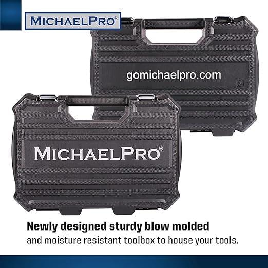 47ピース 1/4 & 3/8インチ 72T ラチェットレンチソケットセット 六角形