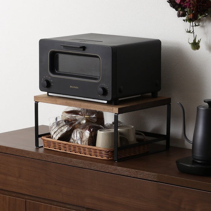 21064【GR-064】頑丈 トースターラック 洗えるバスケット付き キッチン