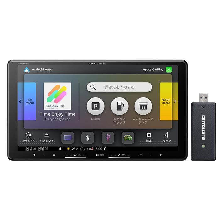carrozzeria 楽ナビ 9V型HD/TV/DVD/CD/Bluetooth/USB/SD・ネットワーク