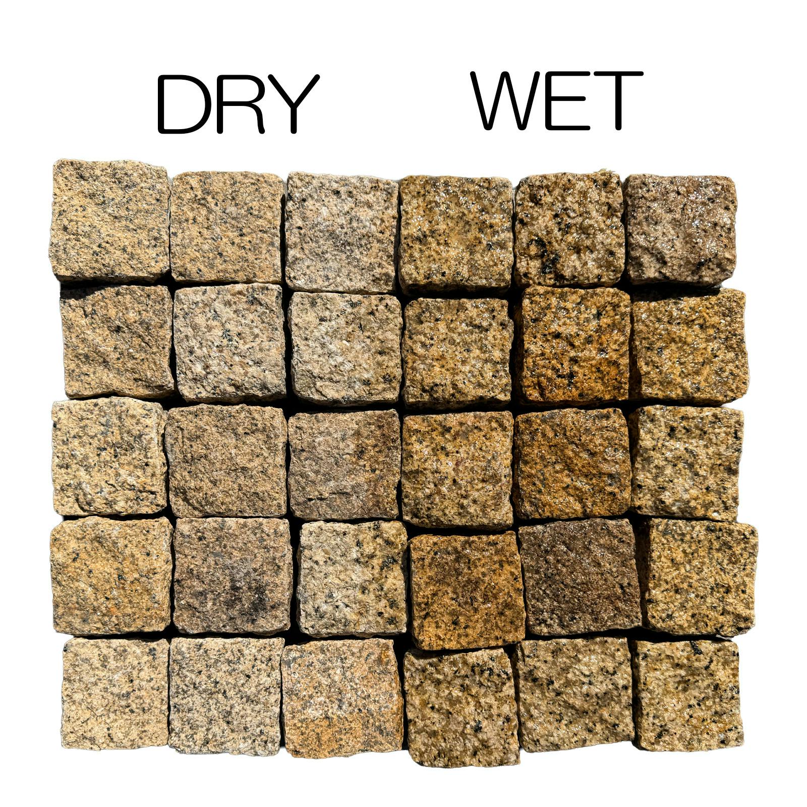 TAIKOH ピンコロ 錆御影 半丁 (9×9×4.5cm) 30個セット ベトナム | 庭園