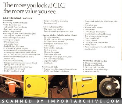 1980 Mazda GLC Brochure - ImportArchive