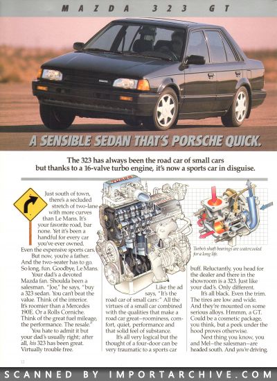 1988 Mazda Full Lineup Brochure (Ultra-Performance Machines