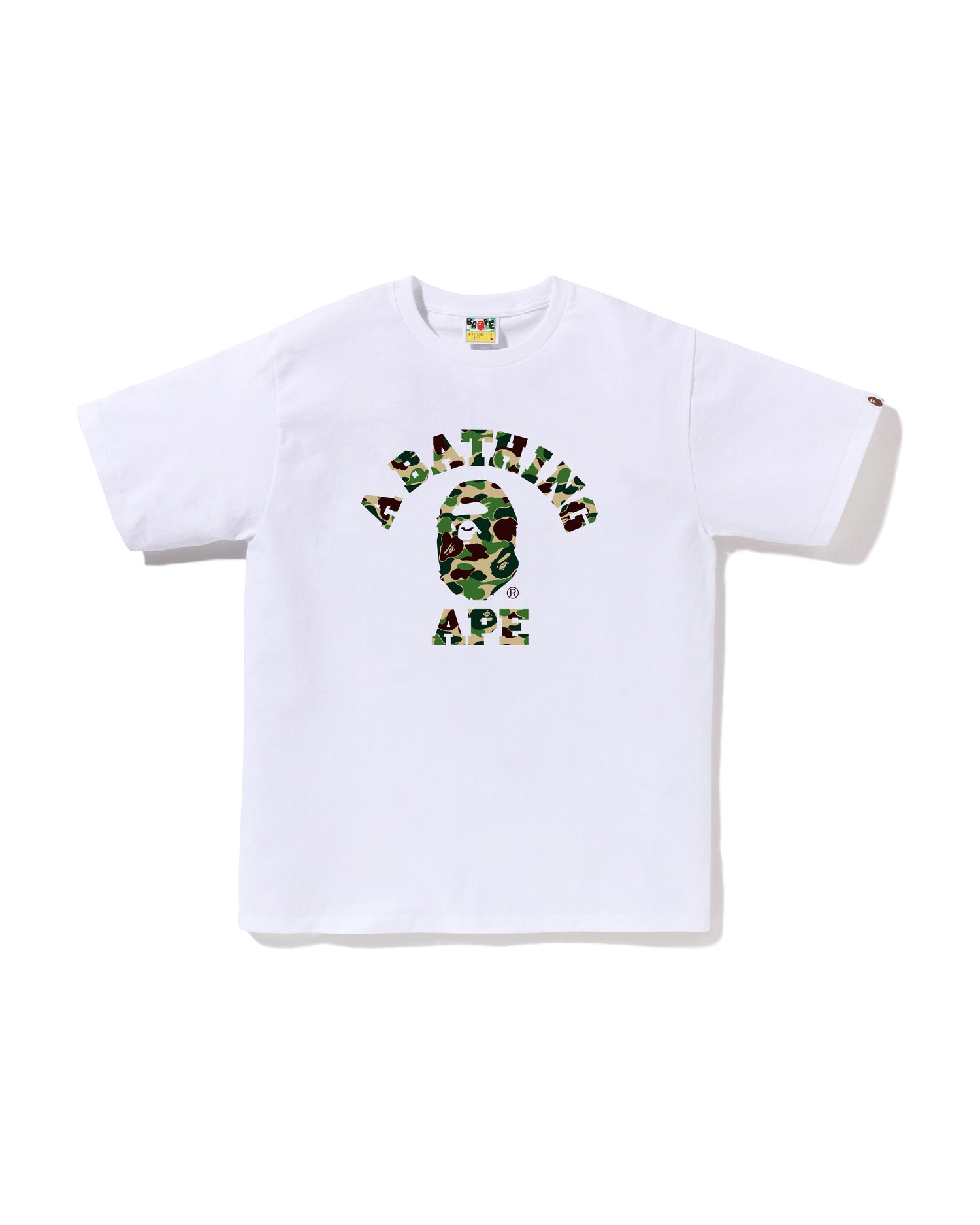 A BATHING APE® Abc Camo College Tee | Bape official website – INT