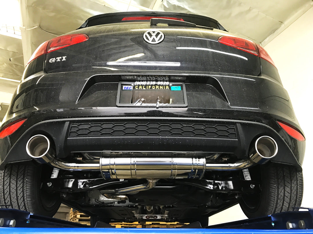 Invidia 13-21 VW Golf GTI MK7 Q300 Rolled S.S.Tips Cat-back