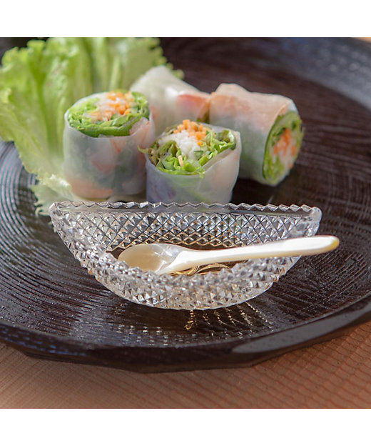 村瀬治兵衛 沢栗青海盆・舟形小鉢＋薬味スプーン | 嘉門工藝