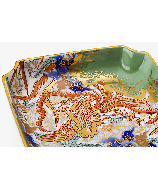 桐鳳凰紋 角4号飾皿 | 深川製磁/フカガワセイジ | 三越伊勢丹