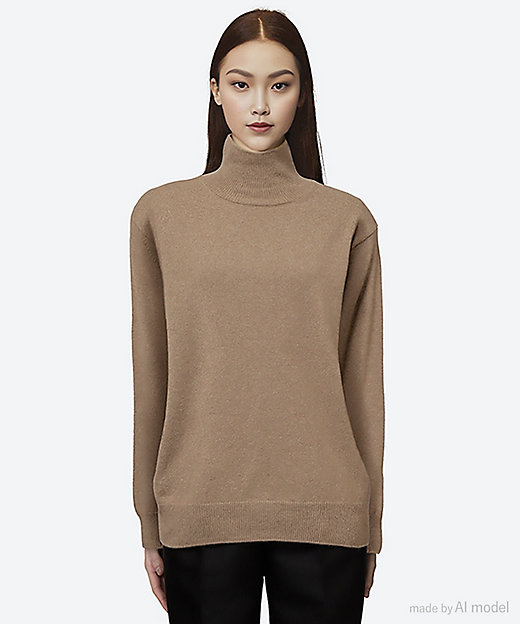セーター INNOCENT CASHMERE TURTLE NECK