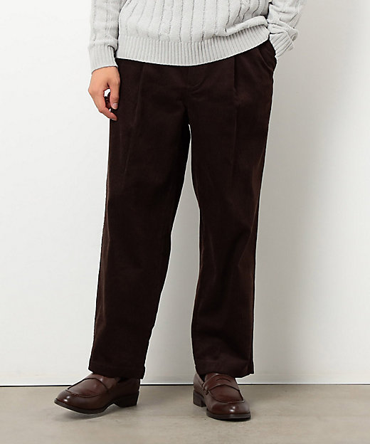 コーデュロイ ワンタック ワイド テーパードパンツ（4756PM25