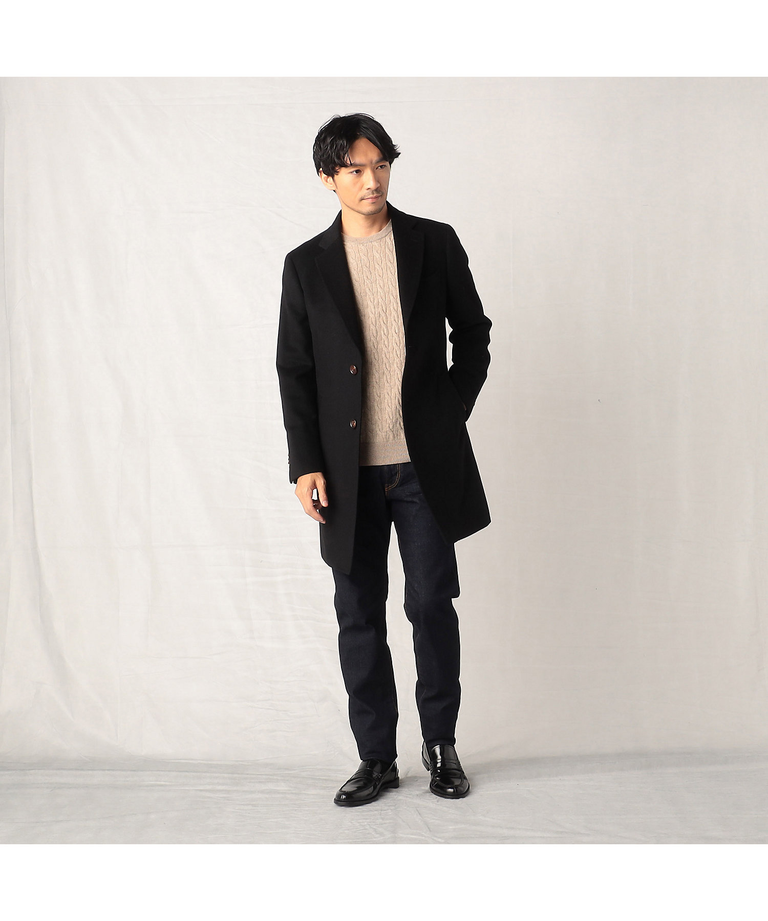 ウールカシミヤビーバー チェスターコート（5910WE05