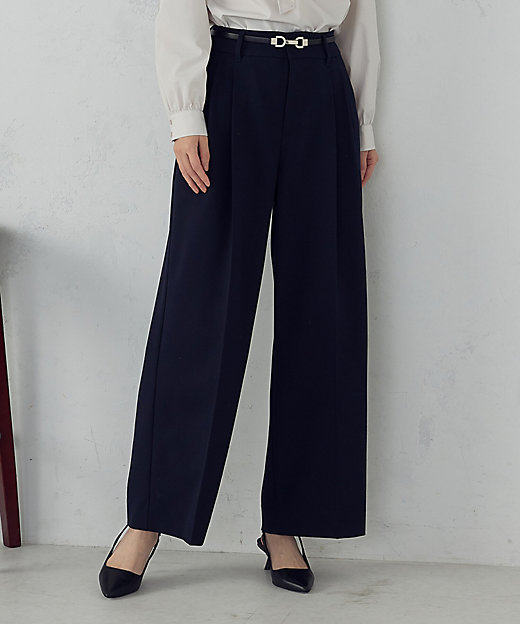 ストレッチツイル 2タックワイドパンツ ／ セットアップ対応