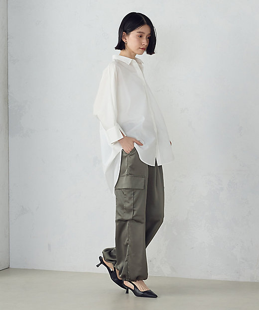 ポリエステルマットサテン カーゴパンツ（1252PK06） | COMME