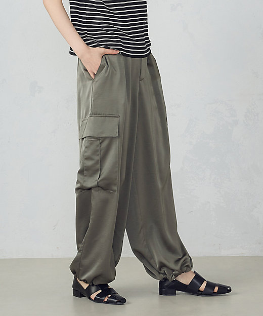 ポリエステルマットサテン カーゴパンツ（1252PK06） | COMME