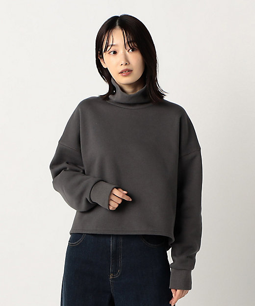 裏起毛 ショート丈 ハイネックトレーナー（1268CK01） | COMME