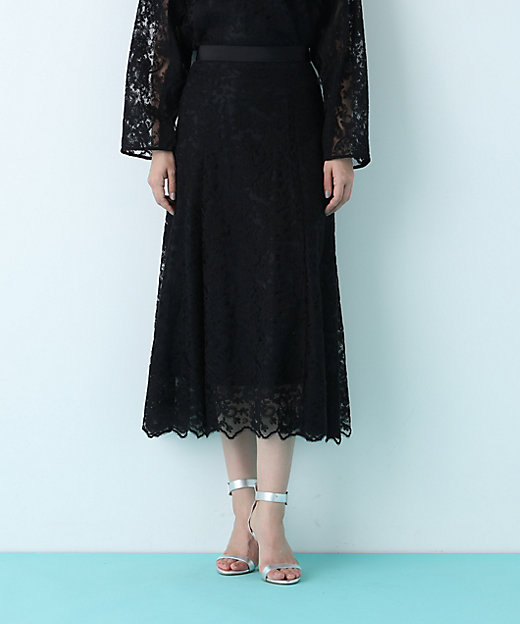 スカラレースフレアスカート（0316120220） | PINKY&DIANNE