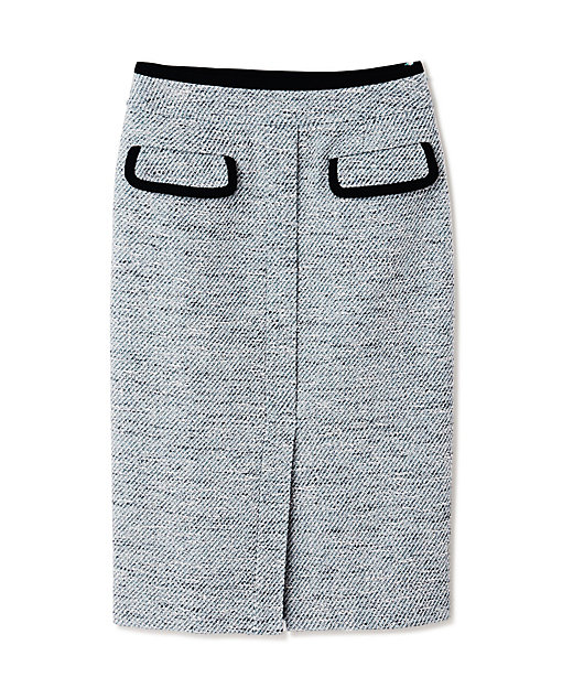 ◇ミックスツイードパイピングスカート（0313120390