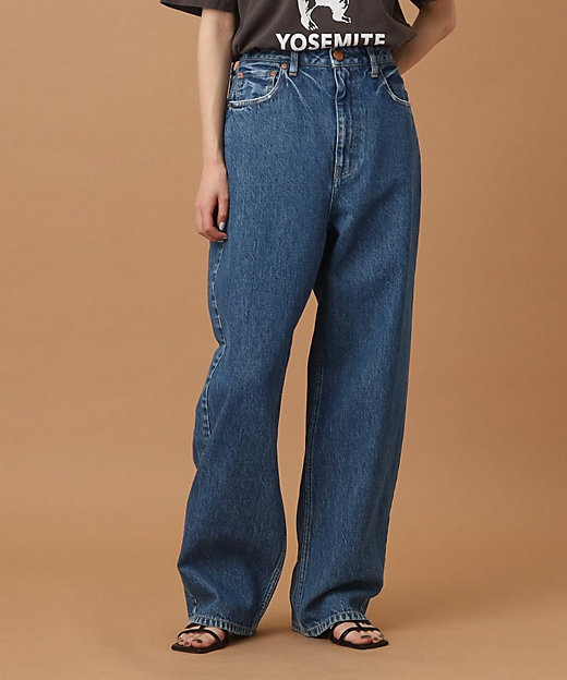 RED CARD ダークブルー ストレートデニムパンツビギンBegin