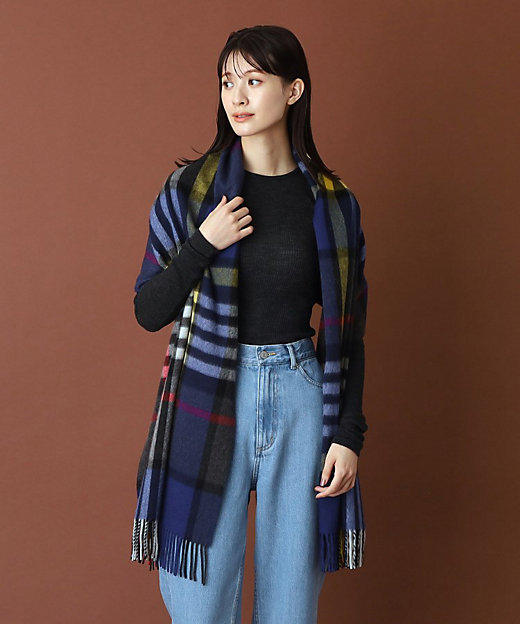 Joshua Ellis（ジョシュアエリス）マルチチェックカシミヤ