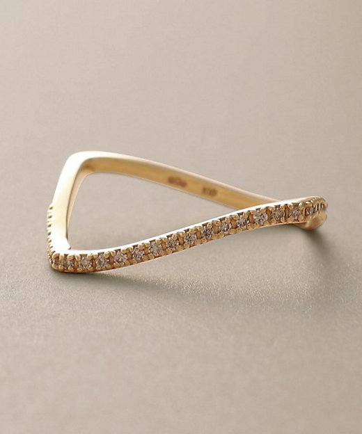 K10ダイヤモンド S字スクエア リング（2002350689