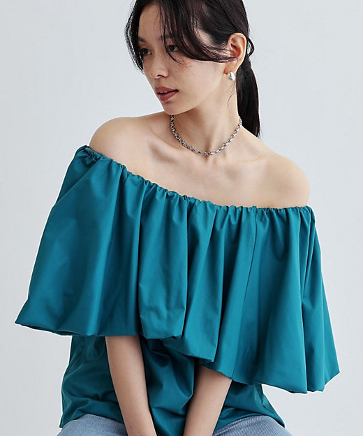 Andequal ボリュームオフショルダーブラウス Andequal ボリュームオフ