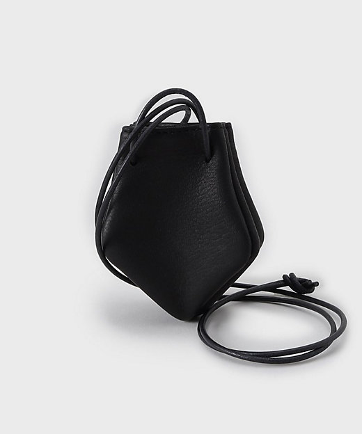 THE FLAGSHIP】ディアスキン ネック巾着ポーチ