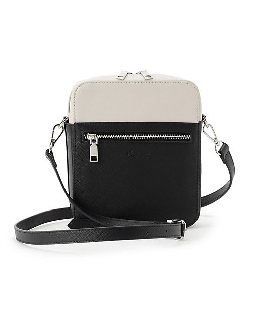 バイカラースクエアショルダーバッグ（2002504037） | tk