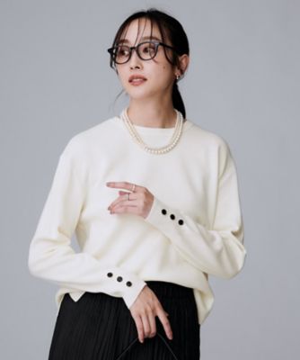 アンサンブル可／洗える】ウールミラノリブニット