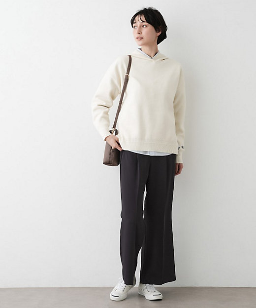 洗える】マットドレープニーハイフレアパンツ（2002547820