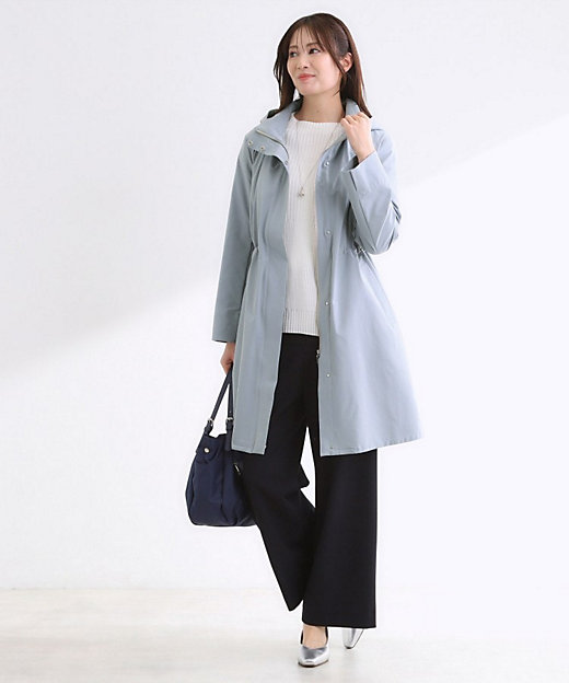 中綿ライナー付き】ライナー付きフーデッドロングコート