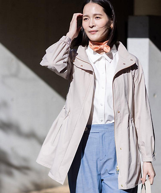 ストレッチタフタミドル丈パーカー（2002588271） | Reflect