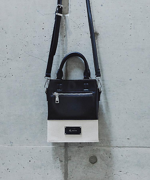 ツートンミニZIPショルダーバッグ（2002592824） | tk