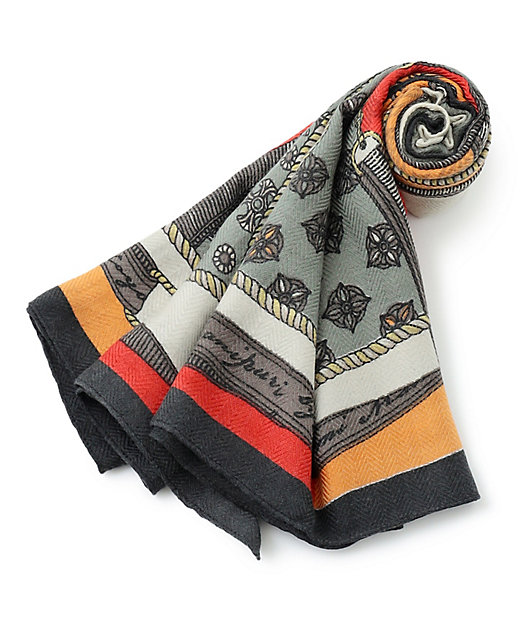 manipuri ウール シルク ストール（AABYCW0401