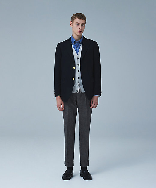 定番 ／ 不朽の名作】ペピンメリノサキソニー ブレザー ／ 金ボタン