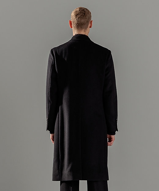 WEB限定】グロッシーウール ダブルブレストチェスターコート