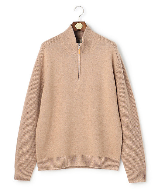 KING SIZE】【Cash Lamb's Wool】ハーフジップ