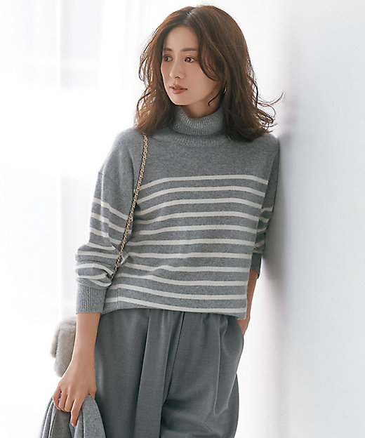 ピュアカシミヤ タートルネック ニット（KRWWCW0452） | 23