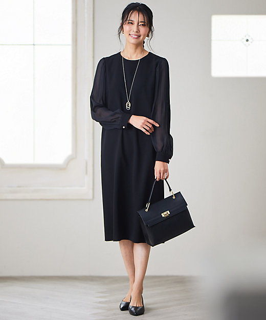 セットアップ対応】トリアセダブルジョーゼット シフォンスリーブ