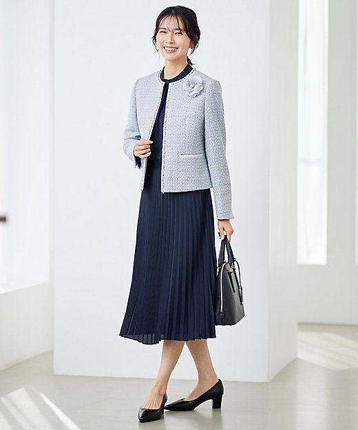 洗える】クリスタルアムンゼン ウエスト切り替え ワンピース