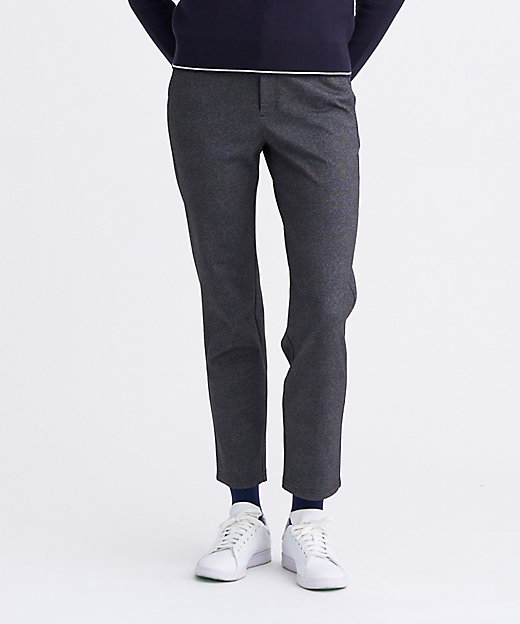 WOMEN】裏起毛ジャージーパンツ ストレッチ モノグラム 上品