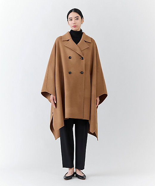 エステータ】ウールリバー ポンチョ コート（SCH6GW0941