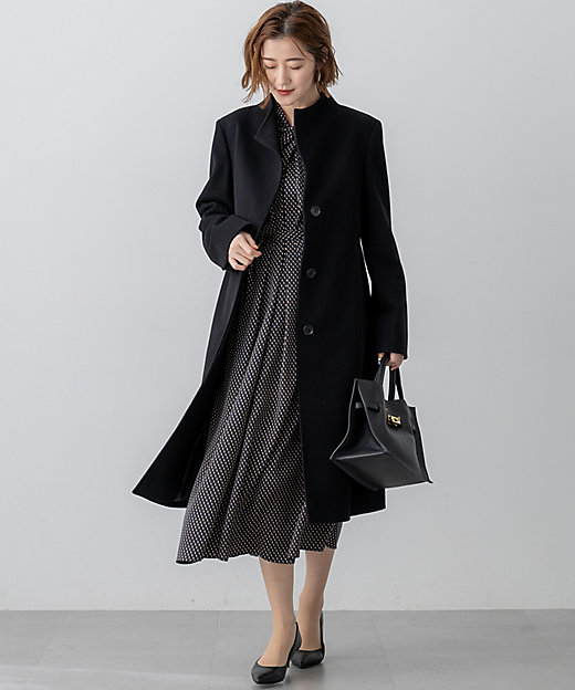 ウールカシミヤビーバー スタンドカラー コート（SCWOGW0504