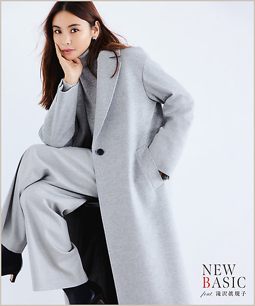 滝沢眞規子さん着用】ウールカシミヤビーバー チェスター コート