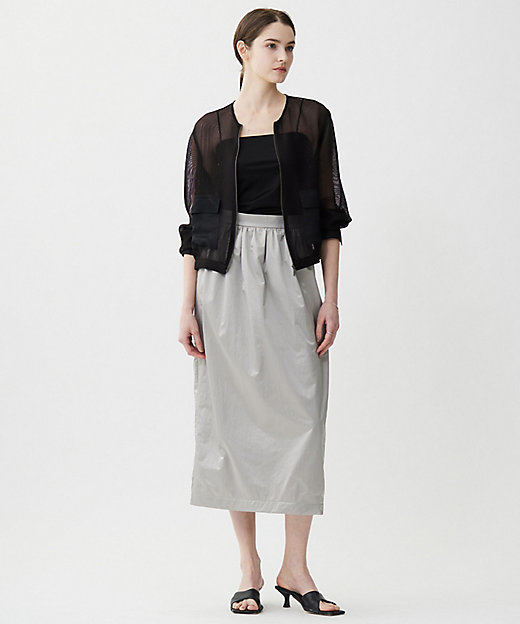 メタリックナイロンサテン コクーンスカート（SKCMGM0705