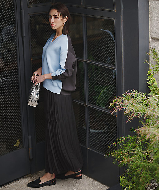 ライトジョーゼットプリーツ スカート（SKCMLM0309） | ICB