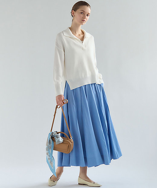 FUDGE掲載】マットライトタフタ フレアスカート